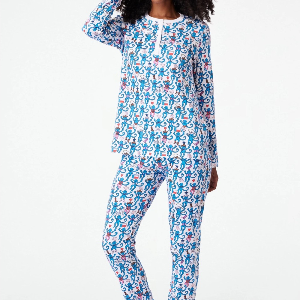 Roller Rabbit Dallas Monkey Women’s Pajama Set